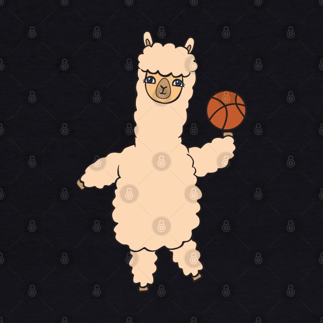 Alpaca with basketball by theanimaldude